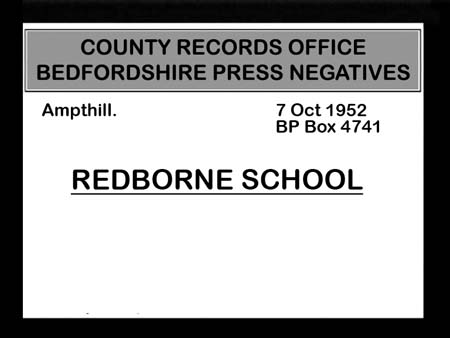 Redborne School 1952 01