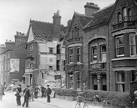 Bomb Damage  17 1942