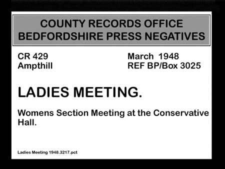 Ladies Meeting 1948.3217