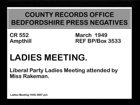 Ladies Meeting 1949.3697