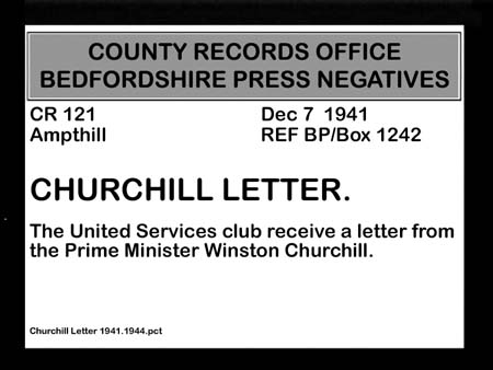  Churchill Letter 1941 0