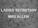 1161 Ladies Secretary
