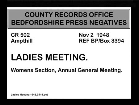 Ladies Meeting 1948.3518