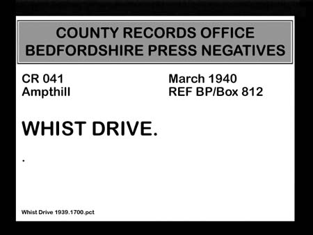 Whist Drive 1939.1700