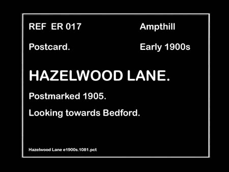 Hazelwood Lane e1900s.1081